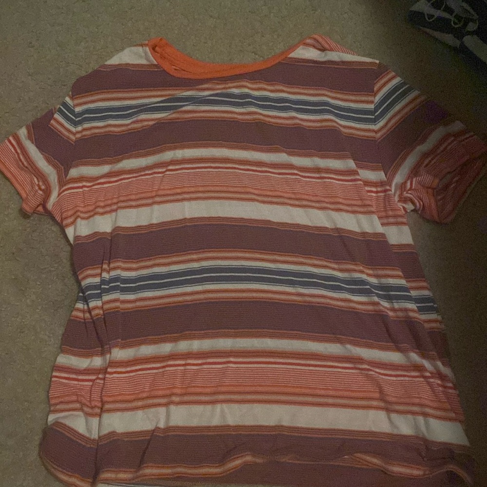 Multiply color stripped t-shirt